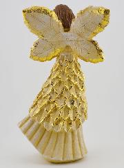 Angelo Dorato Glitterato in Preghiera - 20cm