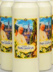 Set di 6 Candele per Novena Papa Leone XIV a Lourdes