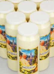Set di 10 Candele per Novena Papa Leone XIV a Lourdes
