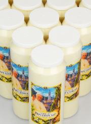 Set di 20 Candele Papa Leone XIV a Lourdes