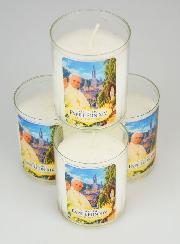 4 Candele Lumini Papa Leone XIV a Lourdes