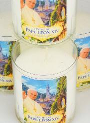 4 Candele Lumini Papa Leone XIV a Lourdes