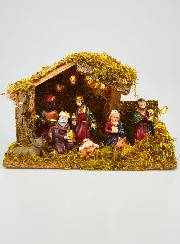 Presepe di Natale Luminoso 7 Statuine - 20cm