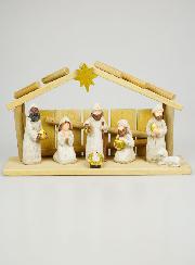 Presepe di Natale Scena 7 Statuine - 30cm