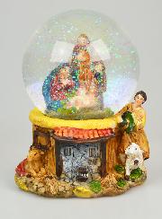 Presepe di Natale Palla in Vetro 12cm - Natività
