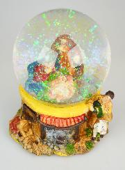 Presepe di Natale Palla in Vetro 12cm - Natività