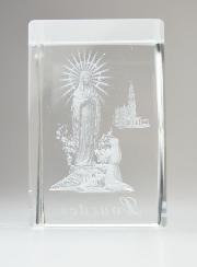 Cornice Icona Madonna di Lourdes, Incisa al Laser