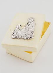 Custodia per Rosario in Madreperla e Argento