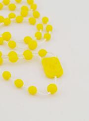 Rosario Plastica Giallo