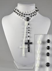 Coppia di rosari "Fashion" Bianco e Nero