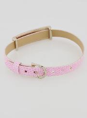 Bracciale dei Santi in Cuoio Rosa