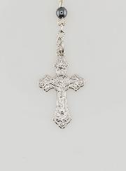 Rosario Nero Collana di Lourdes