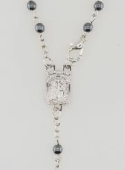 Rosario Nero Collana di Lourdes