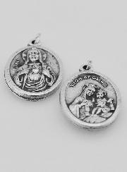 Medaglia Religiosa Scapolare Argentato