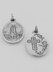 Medaglia Religiosa Nostra Signora di Fatima Argentata