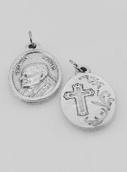 Medaglia Religiosa Beato Papa Giovanni Paolo II Argentata