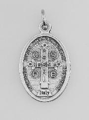 Medaglia Religiosa San Benedetto Argentata