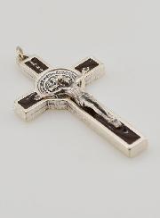 Ciondolo Croce di San Benedetto Marrone 5cm