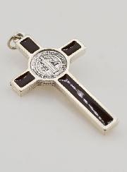 Ciondolo Croce di San Benedetto Marrone 5cm