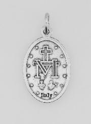 Medaglia miracolosa in metallo argentato