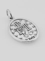 Medaglia miracolosa in metallo argentato