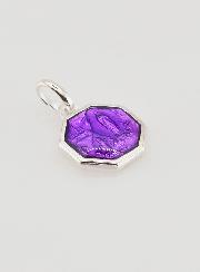 Medaglia Nostra Signora di Lourdes 11mm - Viola