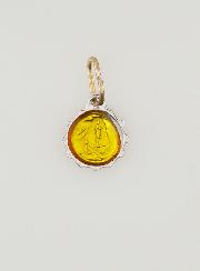 Medaglia Vergine Maria 8mm - Giallo
