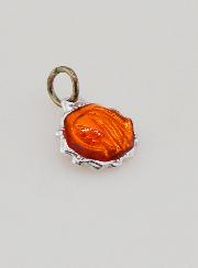 Medaglia Vergine Maria 8mm - Arancione