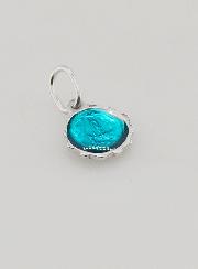 Medaglia Vergine Maria 8mm - Turchese