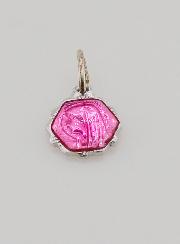 Medaglia Vergine Maria 8mm - Rosa Fucsia