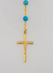Rosario in Perle d'Agata - Catena Dorata