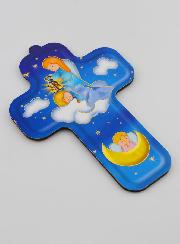 Croce in Legno Bambino - Angelo Custode Protettore