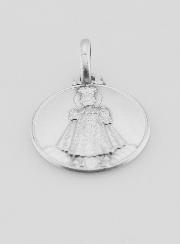 Medaglia Gesù Bambino di Praga in Argento Puro - 16mm