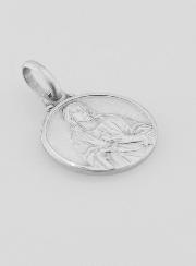 Medaglia Sacro Cuore di Gesù in Argento Puro - 14mm