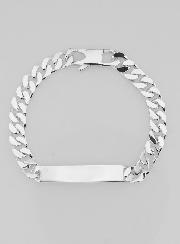 Braccialetto d'Identità in Argento 19cm - Maglia 7mm