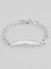 Braccialetto d'Identità in Argento 19cm - Maglia 7mm