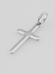 Ciondolo Croce Semplice in Argento 18mm
