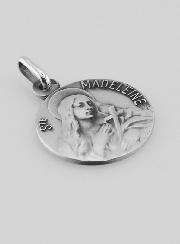 Medaglia Santa Maria Maddalena in Argento Puro - 18mm