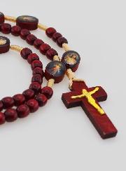 Rosario del Cristo Misericordioso - Grani in Legno