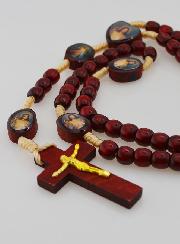Rosario del Cristo Misericordioso - Grani in Legno