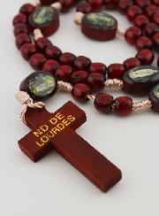 Rosario Madonna di Lourdes - Grani in Legno