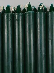 12 Candele di Preghiera Tinte Massa Verde Scuro