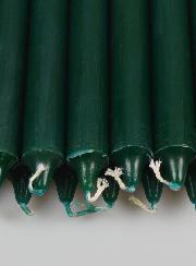 12 Candele di Preghiera Tinte Massa Verde Scuro