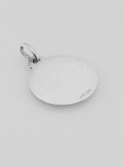 Medaglia Sacro Cuore di Gesù in Argento Puro - 18mm
