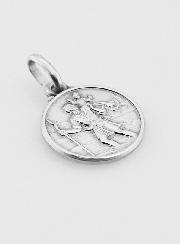 Medaglia San Cristoforo in Argento Puro - 14mm