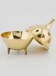 Turibolo Incensiere Chiesa - Brucia Incenso su Base - 9cm