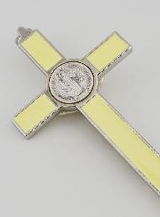 Croce di San Benedetto 20cm - Metallo Fluo
