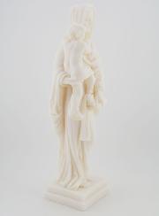 Statua Madonna con Gesù Bambino in alabastro - 25 cm