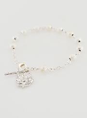 Bracciale Rosario Perle d'Argento - 19cm