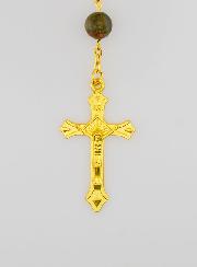 Rosario Stile Unakite e Catena d'Oro